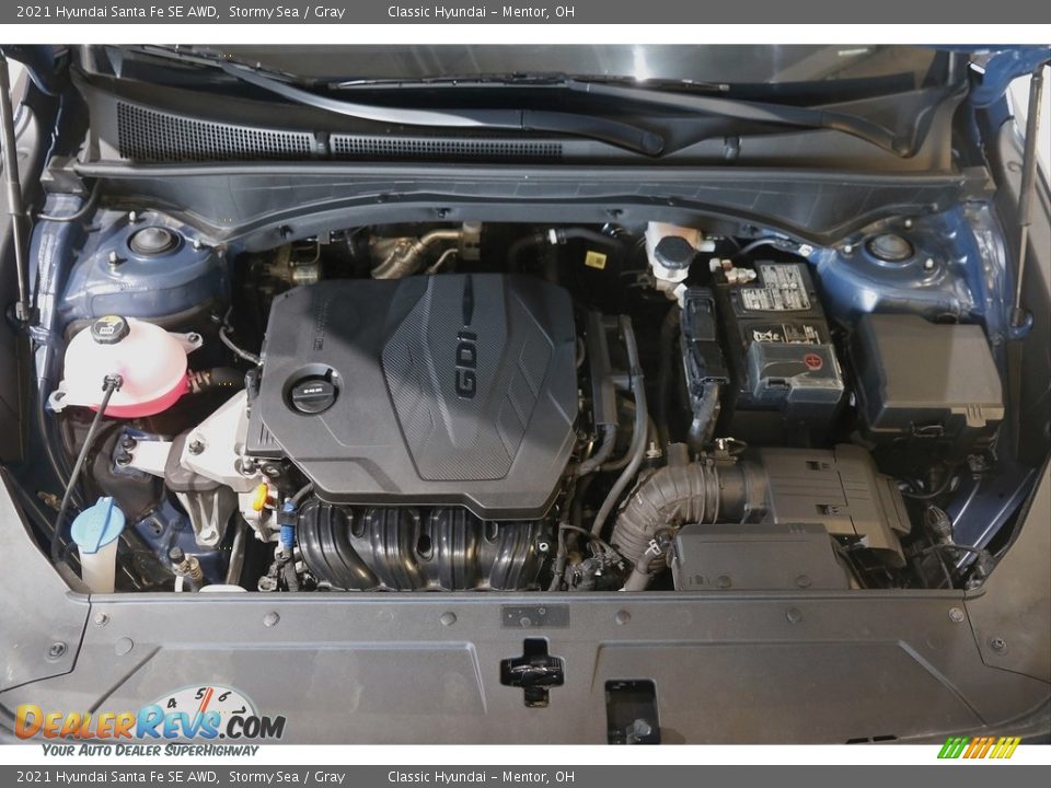 2021 Hyundai Santa Fe SE AWD Stormy Sea / Gray Photo #18