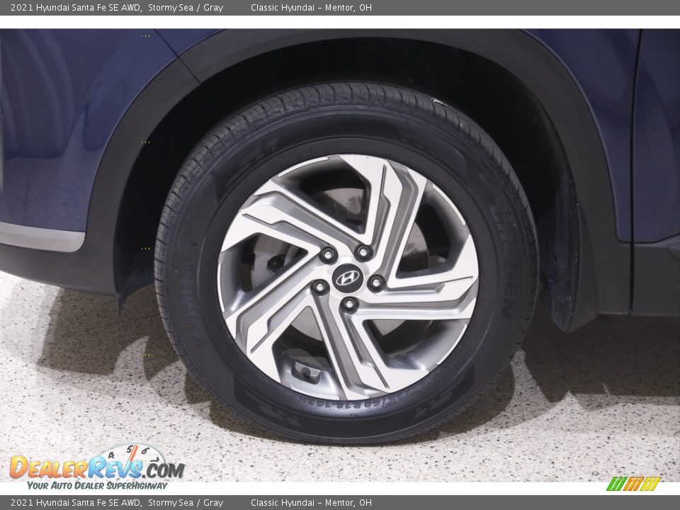 2021 Hyundai Santa Fe SE AWD Stormy Sea / Gray Photo #19