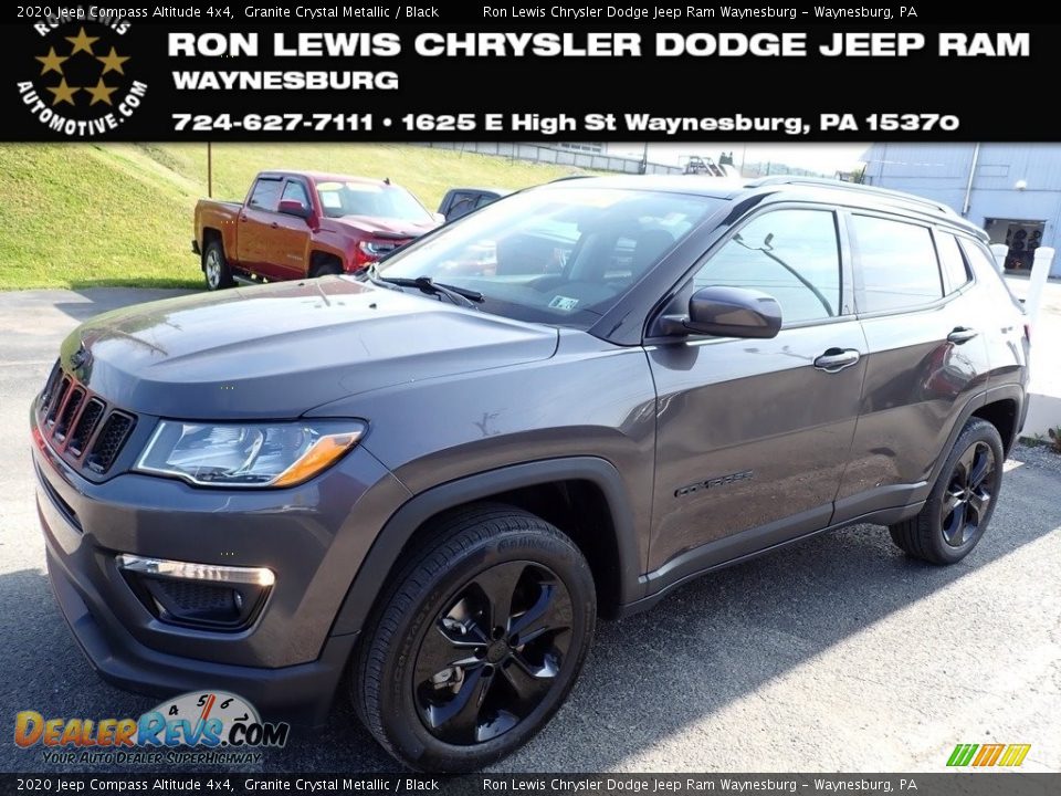 2020 Jeep Compass Altitude 4x4 Granite Crystal Metallic / Black Photo #1