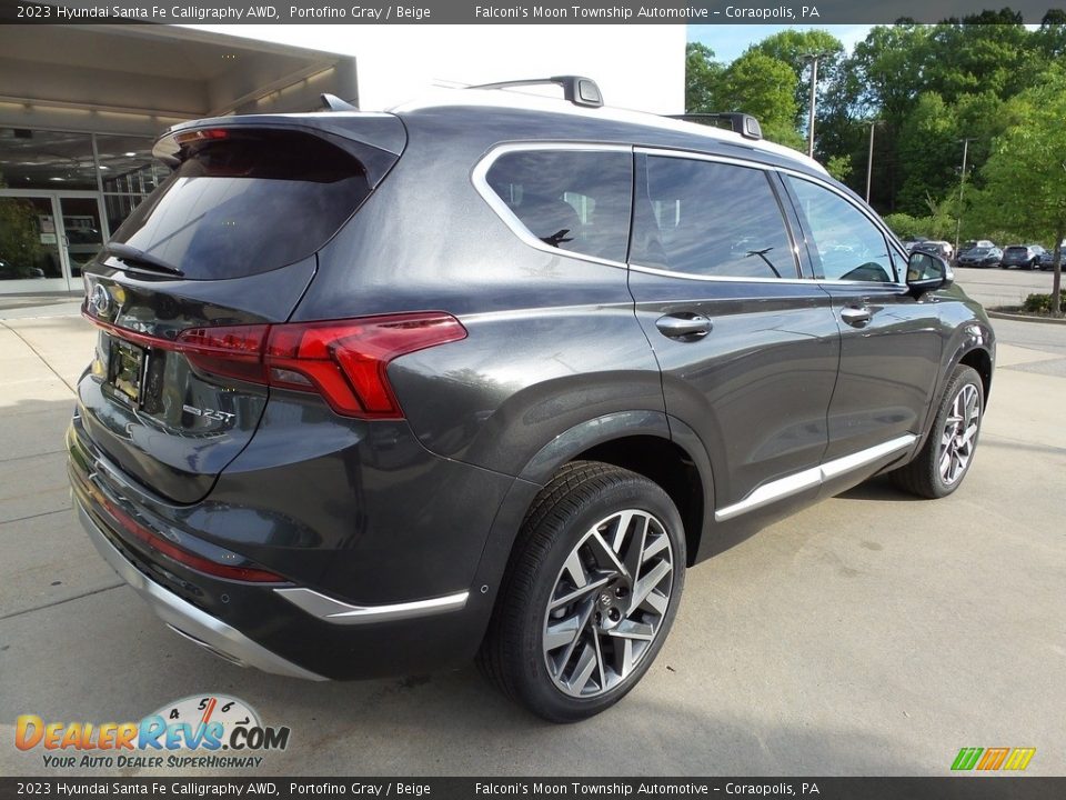 2023 Hyundai Santa Fe Calligraphy AWD Portofino Gray / Beige Photo #2