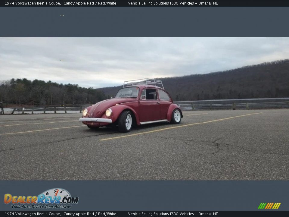 1974 Volkswagen Beetle Coupe Candy Apple Red / Red/White Photo #23