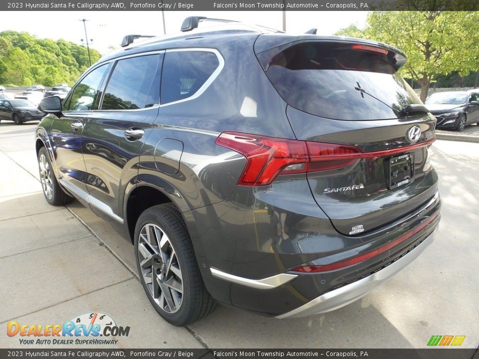 2023 Hyundai Santa Fe Calligraphy AWD Portofino Gray / Beige Photo #5