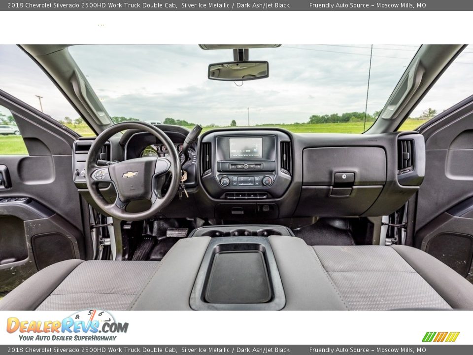 Dark Ash/Jet Black Interior - 2018 Chevrolet Silverado 2500HD Work Truck Double Cab Photo #26
