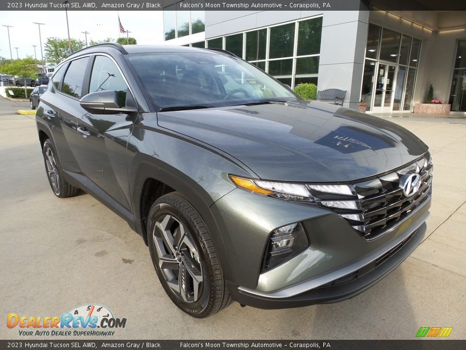 Amazon Gray 2023 Hyundai Tucson SEL AWD Photo #9