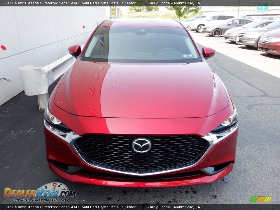 2021 Mazda Mazda3 Preferred Sedan AWD Soul Red Crystal Metallic / Black Photo #5