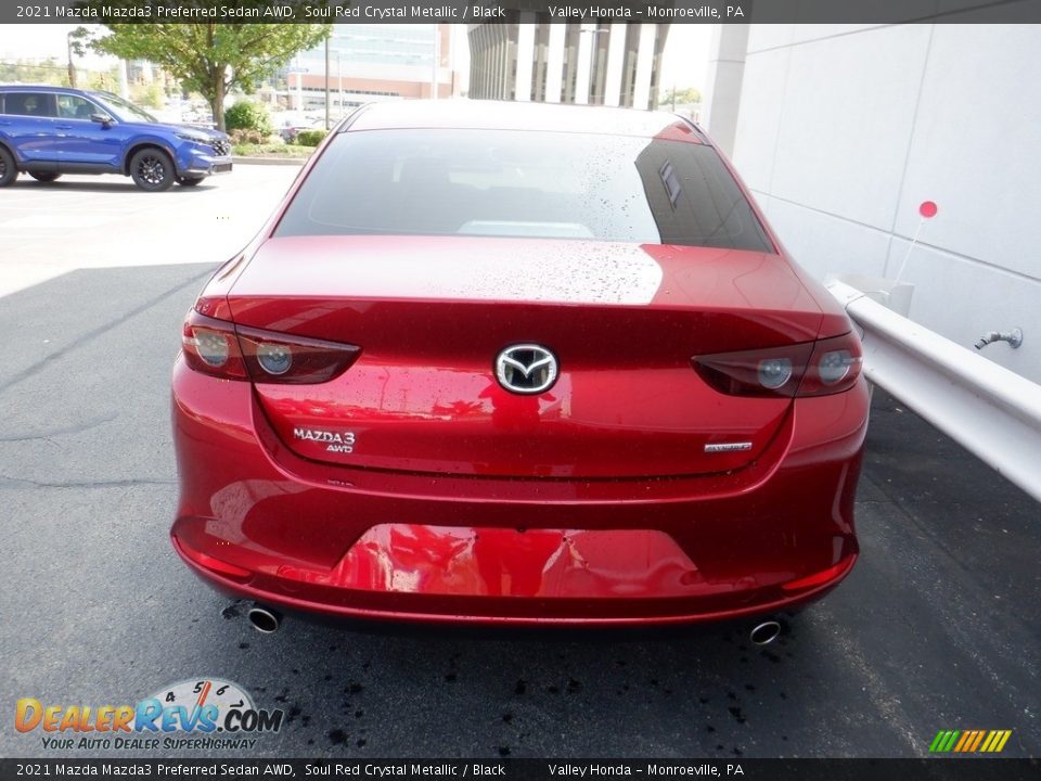 2021 Mazda Mazda3 Preferred Sedan AWD Soul Red Crystal Metallic / Black Photo #8