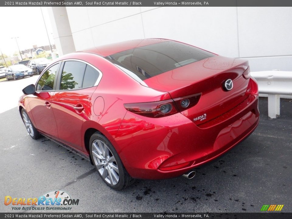 2021 Mazda Mazda3 Preferred Sedan AWD Soul Red Crystal Metallic / Black Photo #9