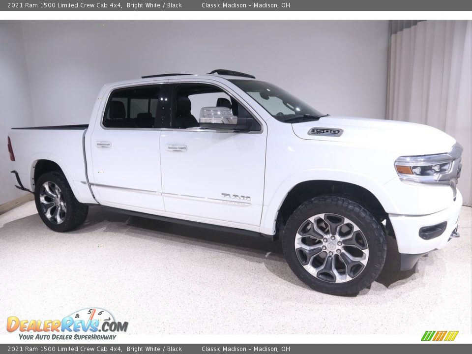Bright White 2021 Ram 1500 Limited Crew Cab 4x4 Photo #1