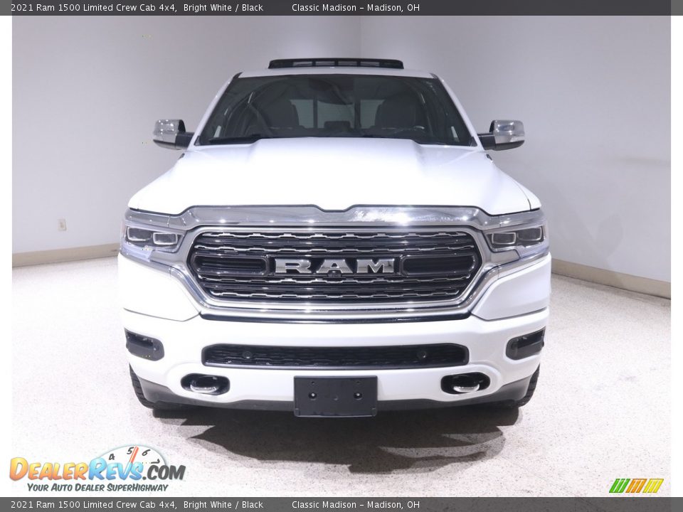 2021 Ram 1500 Limited Crew Cab 4x4 Bright White / Black Photo #2