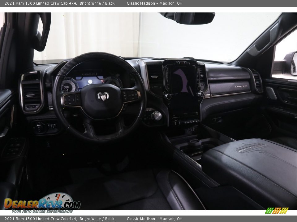 2021 Ram 1500 Limited Crew Cab 4x4 Bright White / Black Photo #6