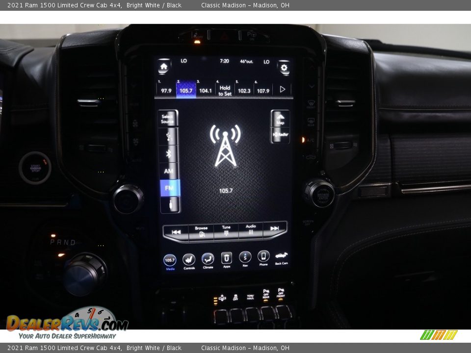 2021 Ram 1500 Limited Crew Cab 4x4 Bright White / Black Photo #9