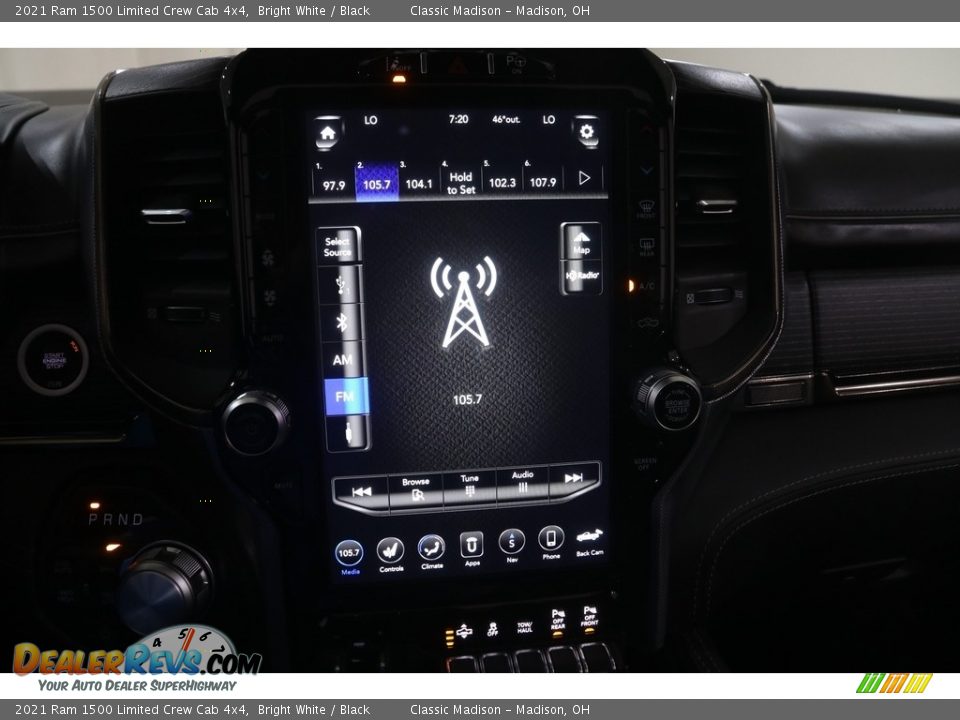 2021 Ram 1500 Limited Crew Cab 4x4 Bright White / Black Photo #10