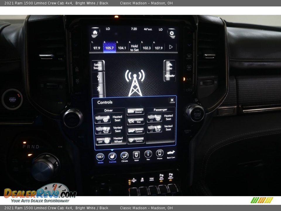 2021 Ram 1500 Limited Crew Cab 4x4 Bright White / Black Photo #11