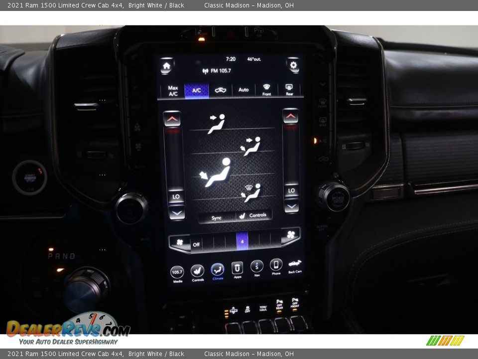 2021 Ram 1500 Limited Crew Cab 4x4 Bright White / Black Photo #12