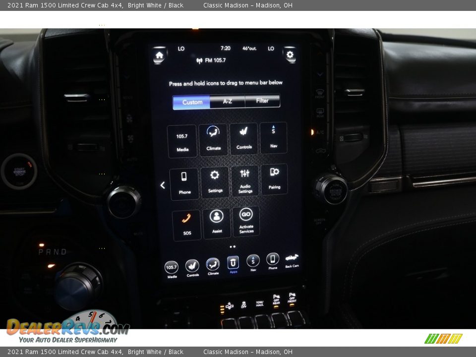 2021 Ram 1500 Limited Crew Cab 4x4 Bright White / Black Photo #14