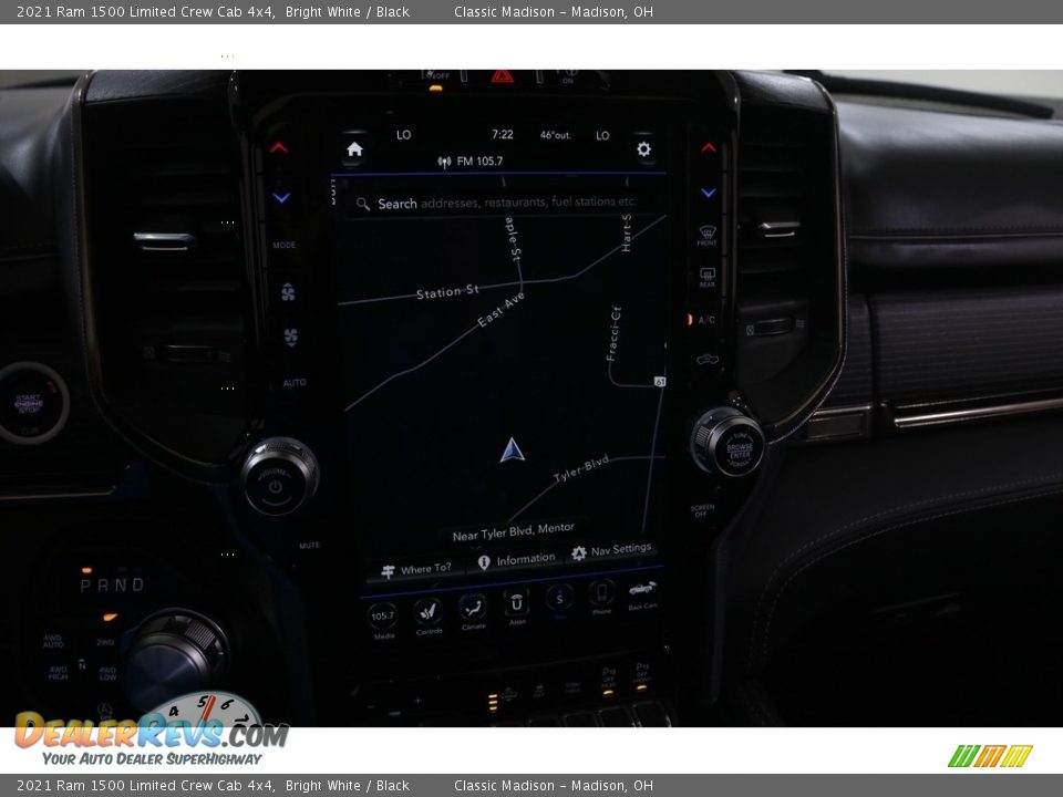 2021 Ram 1500 Limited Crew Cab 4x4 Bright White / Black Photo #15