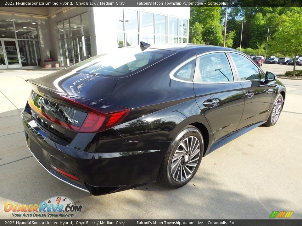 2023 Hyundai Sonata Limited Hybrid Onyx Black / Medium Gray Photo #2