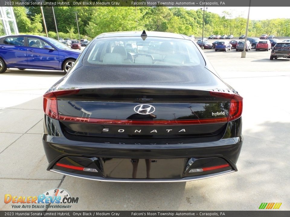 2023 Hyundai Sonata Limited Hybrid Onyx Black / Medium Gray Photo #3