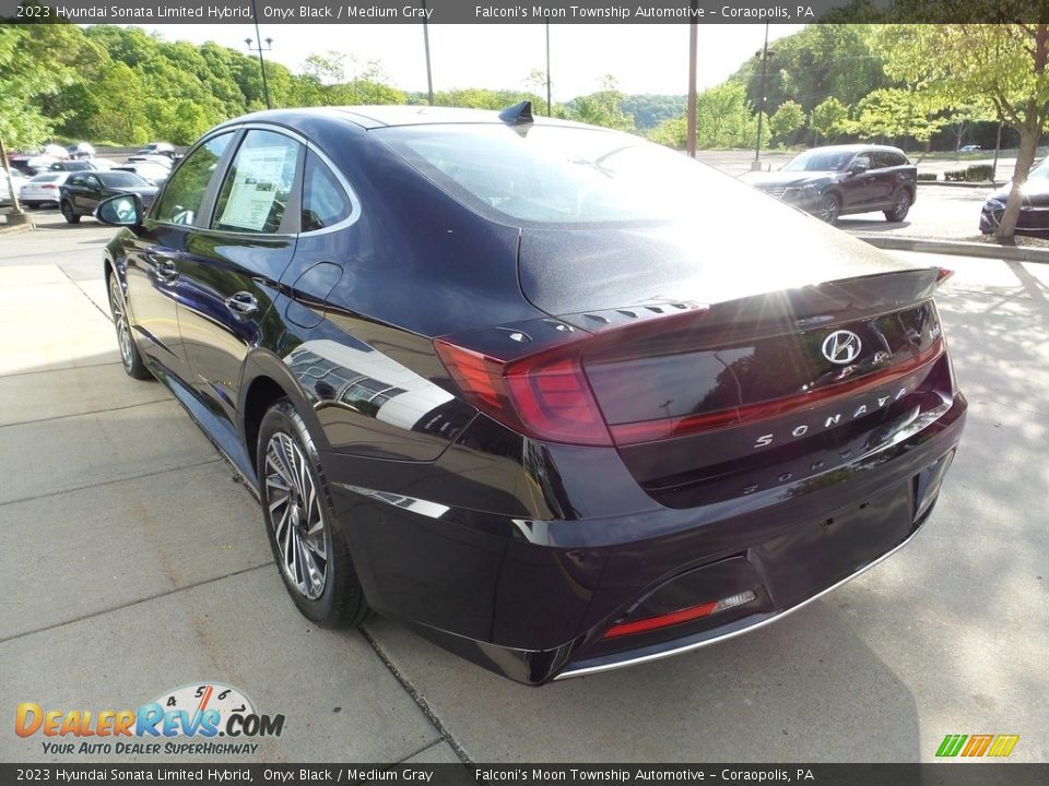 2023 Hyundai Sonata Limited Hybrid Onyx Black / Medium Gray Photo #4