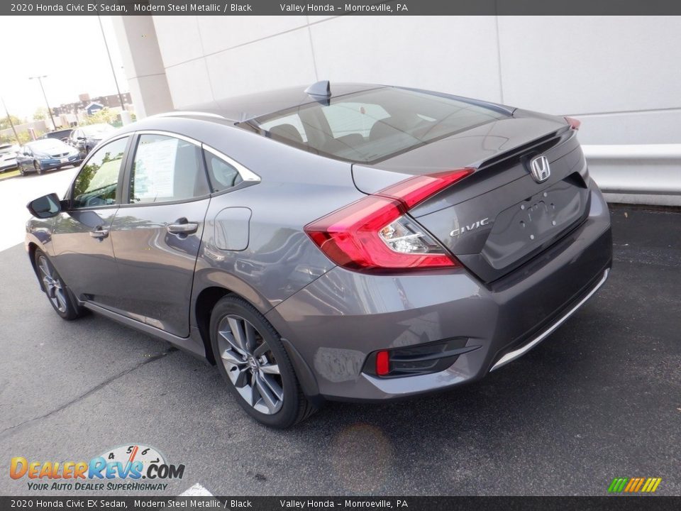 2020 Honda Civic EX Sedan Modern Steel Metallic / Black Photo #9