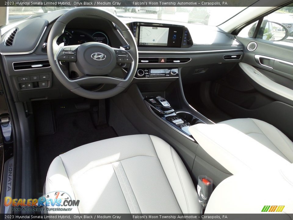 Medium Gray Interior - 2023 Hyundai Sonata Limited Hybrid Photo #13