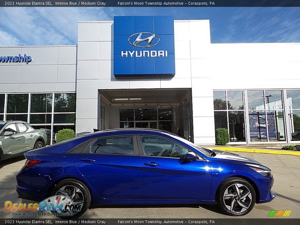 2023 Hyundai Elantra SEL Intense Blue / Medium Gray Photo #1