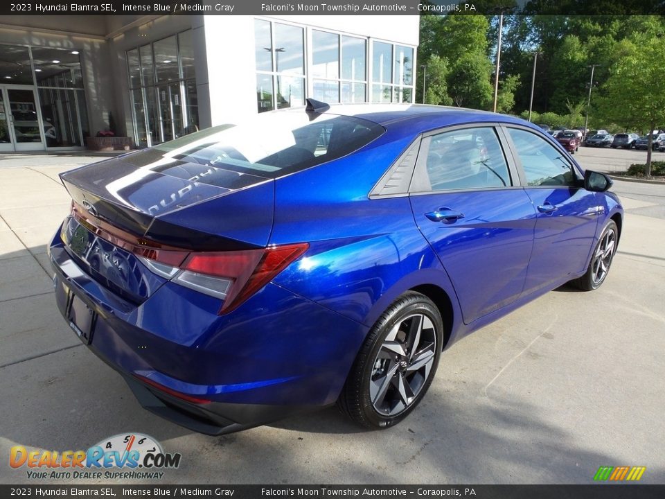 2023 Hyundai Elantra SEL Intense Blue / Medium Gray Photo #2