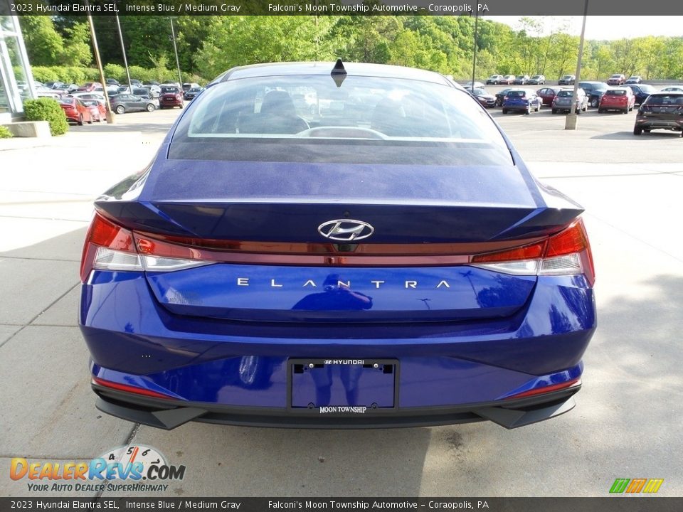 2023 Hyundai Elantra SEL Intense Blue / Medium Gray Photo #3