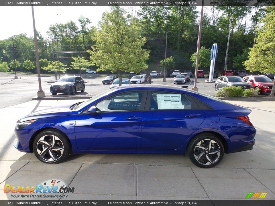 2023 Hyundai Elantra SEL Intense Blue / Medium Gray Photo #6