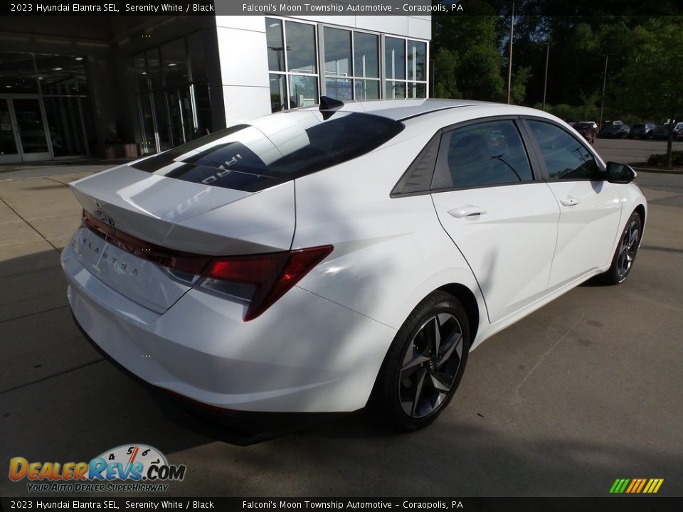 2023 Hyundai Elantra SEL Serenity White / Black Photo #2