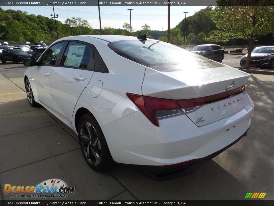 2023 Hyundai Elantra SEL Serenity White / Black Photo #5