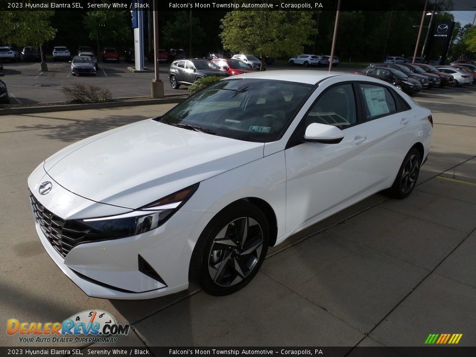 2023 Hyundai Elantra SEL Serenity White / Black Photo #7