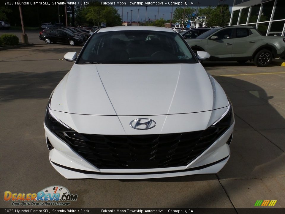 2023 Hyundai Elantra SEL Serenity White / Black Photo #8