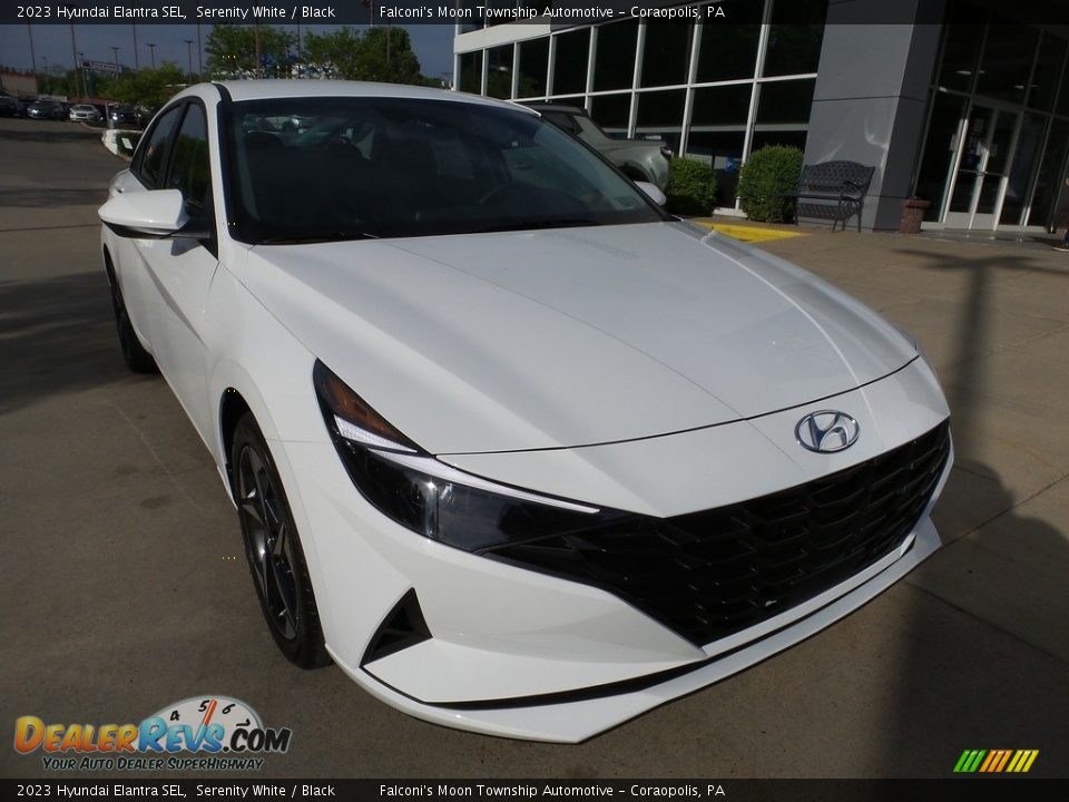 2023 Hyundai Elantra SEL Serenity White / Black Photo #9
