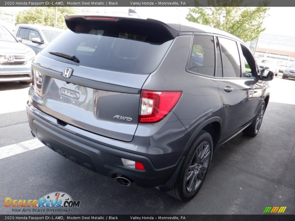 2020 Honda Passport EX-L AWD Modern Steel Metallic / Black Photo #7