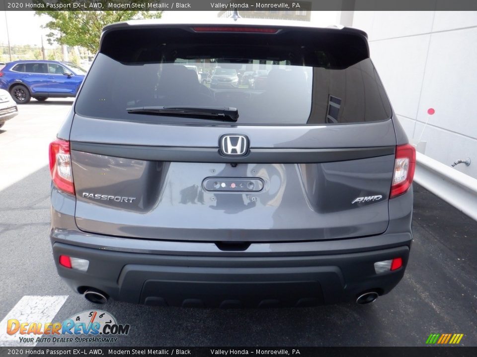 2020 Honda Passport EX-L AWD Modern Steel Metallic / Black Photo #8