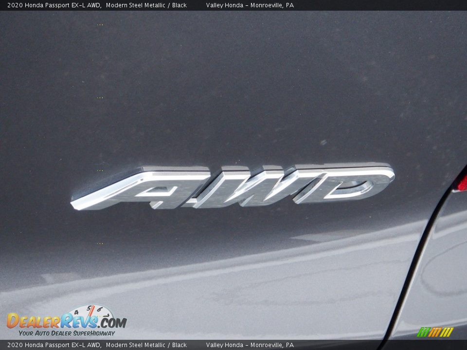2020 Honda Passport EX-L AWD Modern Steel Metallic / Black Photo #9