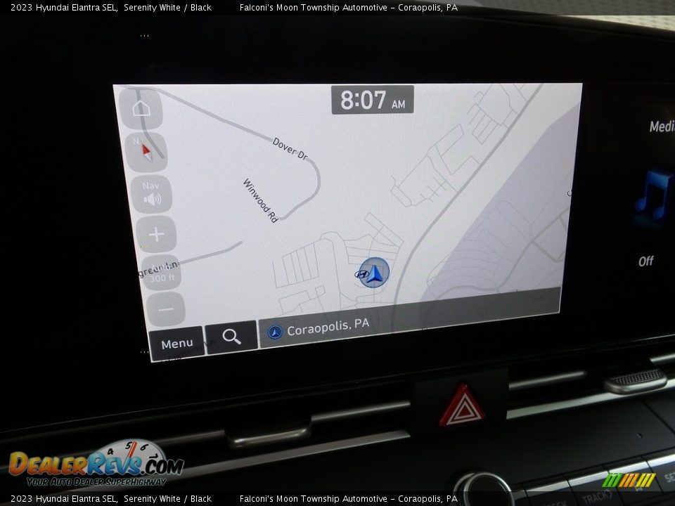 2023 Hyundai Elantra SEL Serenity White / Black Photo #16
