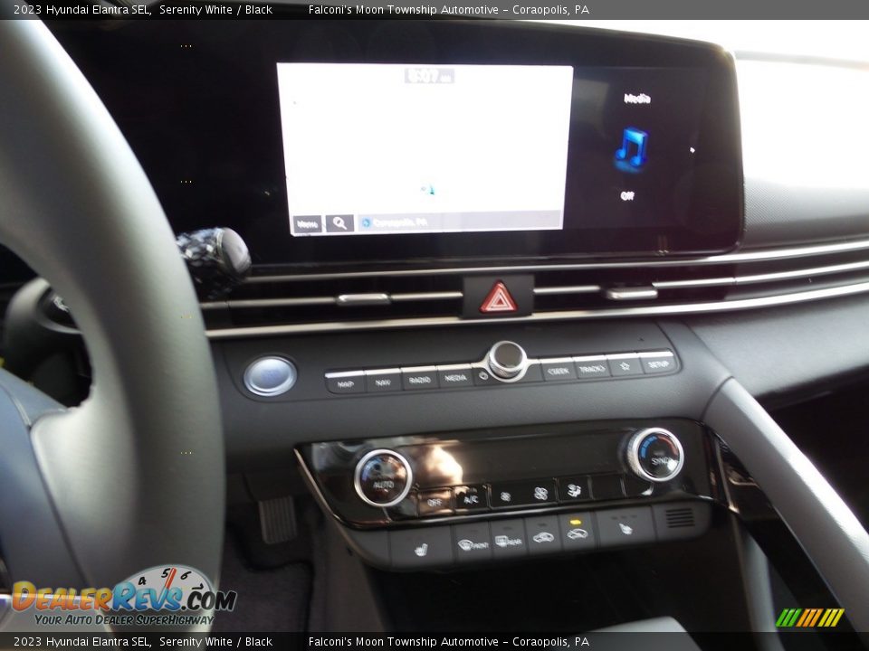 2023 Hyundai Elantra SEL Serenity White / Black Photo #17