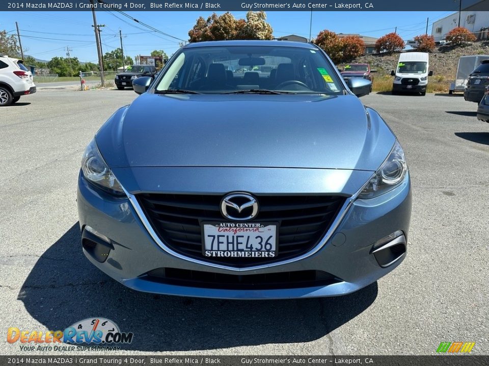 2014 Mazda MAZDA3 i Grand Touring 4 Door Blue Reflex Mica / Black Photo #2