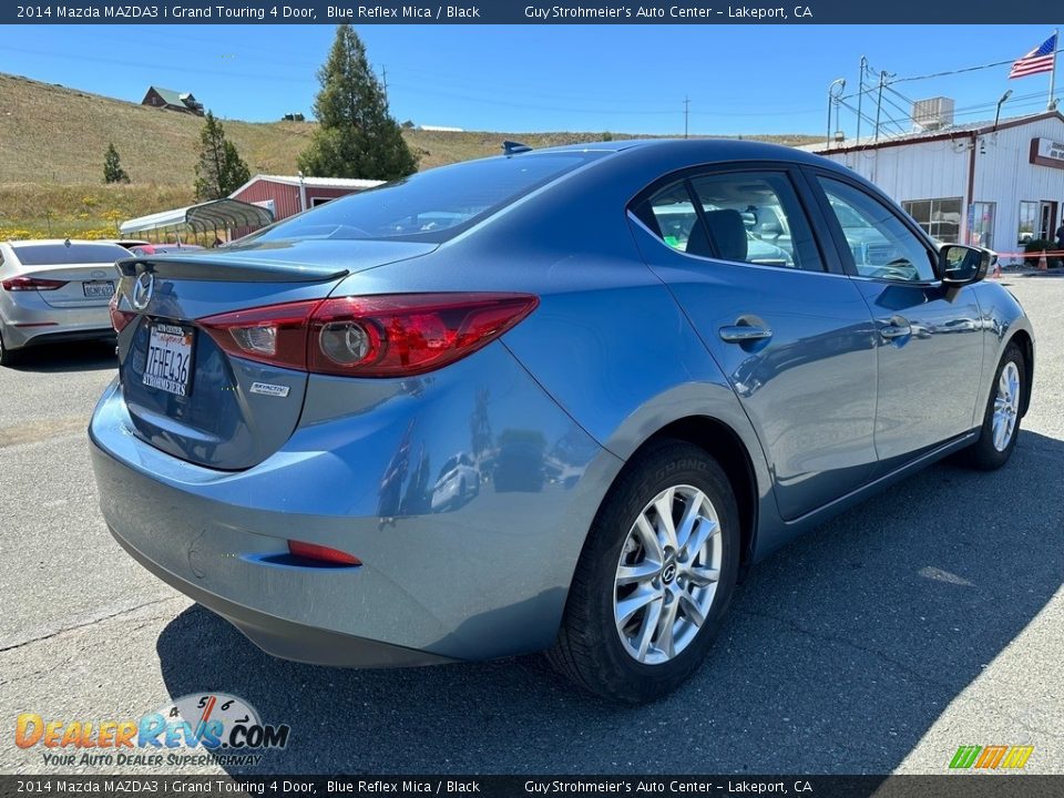 2014 Mazda MAZDA3 i Grand Touring 4 Door Blue Reflex Mica / Black Photo #6