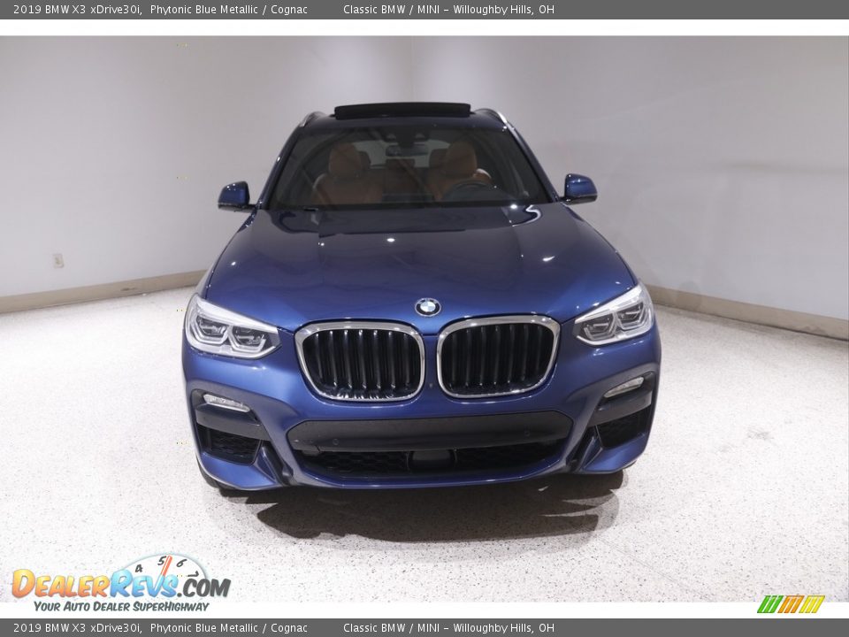 2019 BMW X3 xDrive30i Phytonic Blue Metallic / Cognac Photo #2