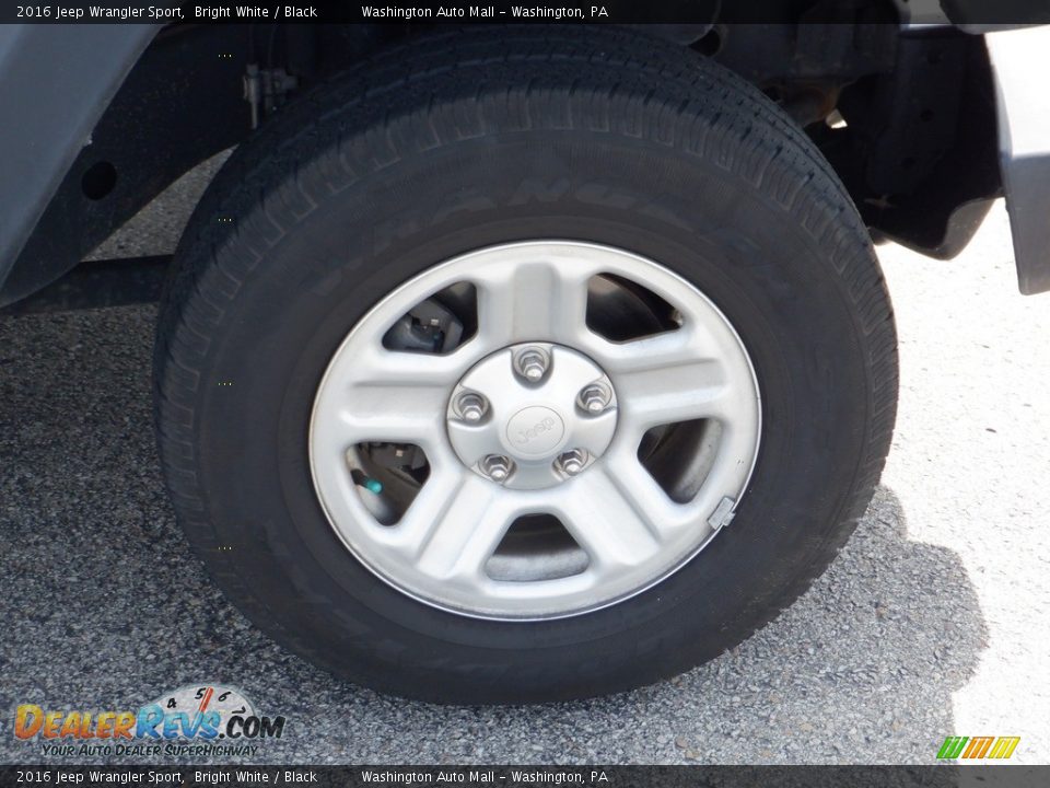 2016 Jeep Wrangler Sport Bright White / Black Photo #3