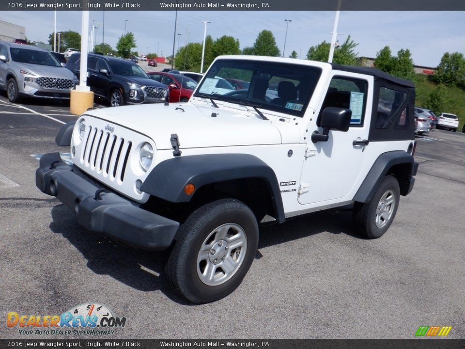 2016 Jeep Wrangler Sport Bright White / Black Photo #5