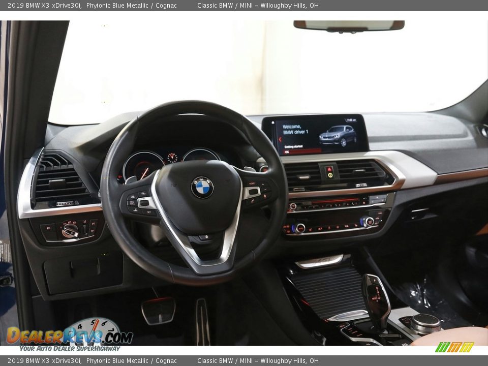 2019 BMW X3 xDrive30i Phytonic Blue Metallic / Cognac Photo #6