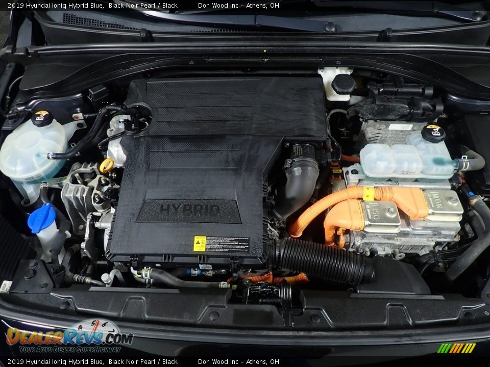 2019 Hyundai Ioniq Hybrid Blue Black Noir Pearl / Black Photo #6