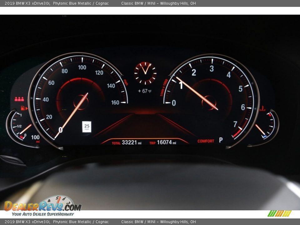 2019 BMW X3 xDrive30i Gauges Photo #8