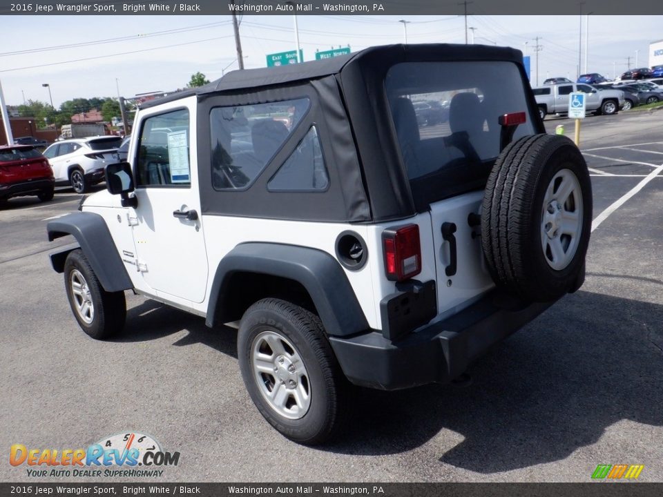 2016 Jeep Wrangler Sport Bright White / Black Photo #8