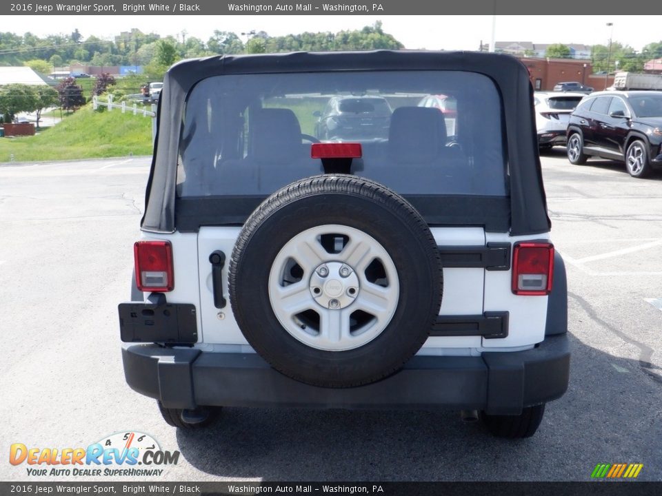 2016 Jeep Wrangler Sport Bright White / Black Photo #9