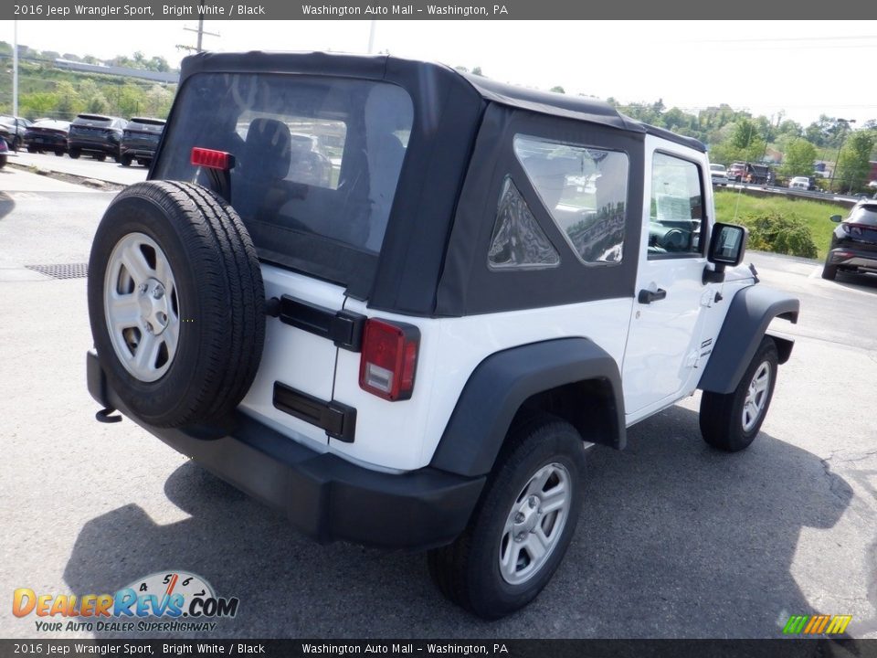 2016 Jeep Wrangler Sport Bright White / Black Photo #10